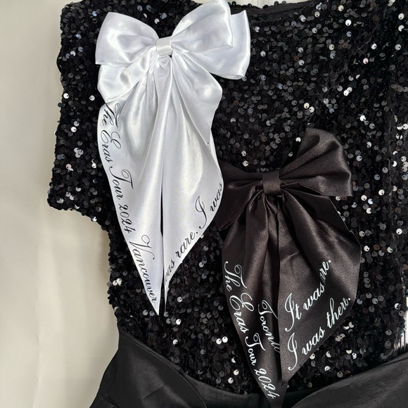💖Eras Tour Taylor Swift Concert Souvenir Bows Tortured Poets style - Picture 2 of 5